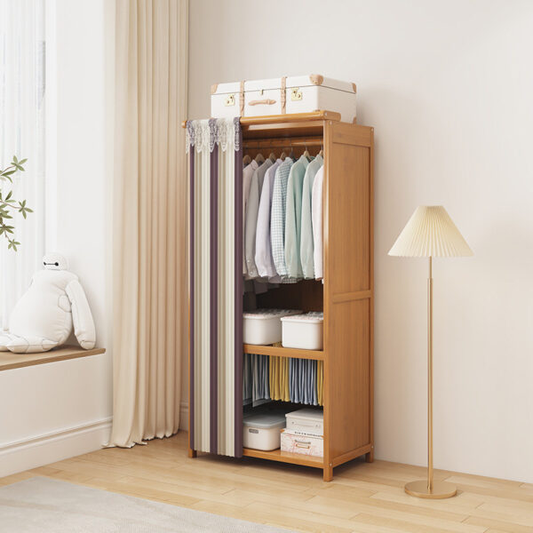 Simple Open Floor-Standing Wardrobe - Image 4