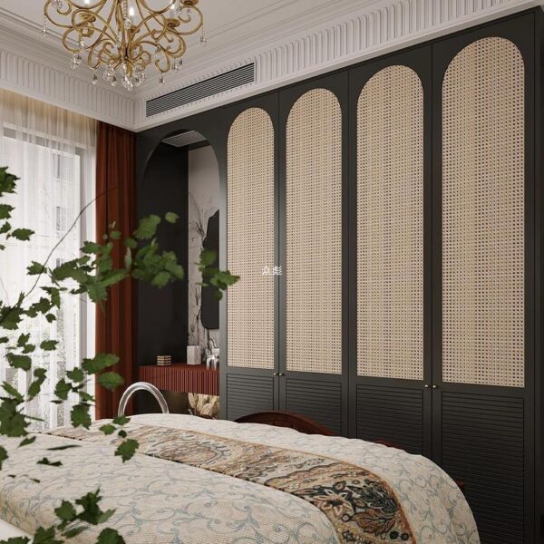 Rattan Sliding Door