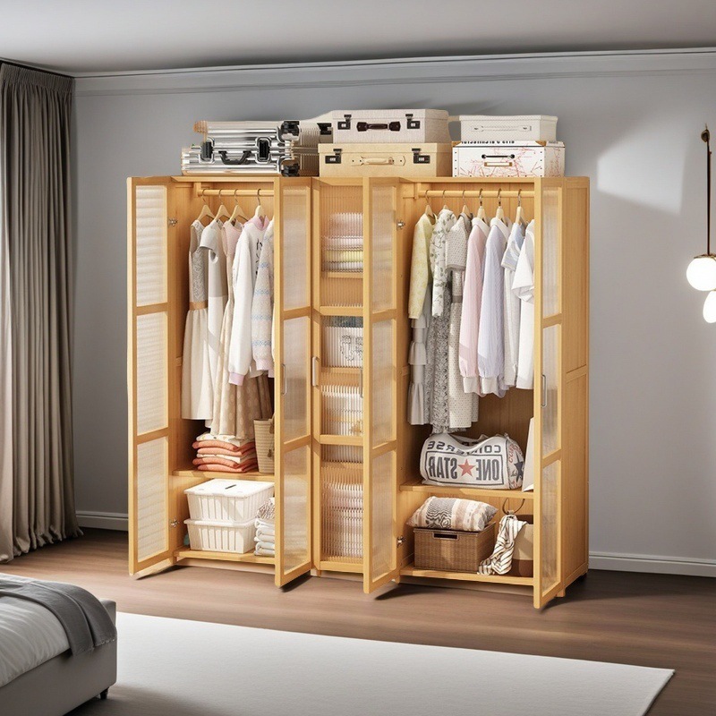 Solid Wood Storage Wardrobe