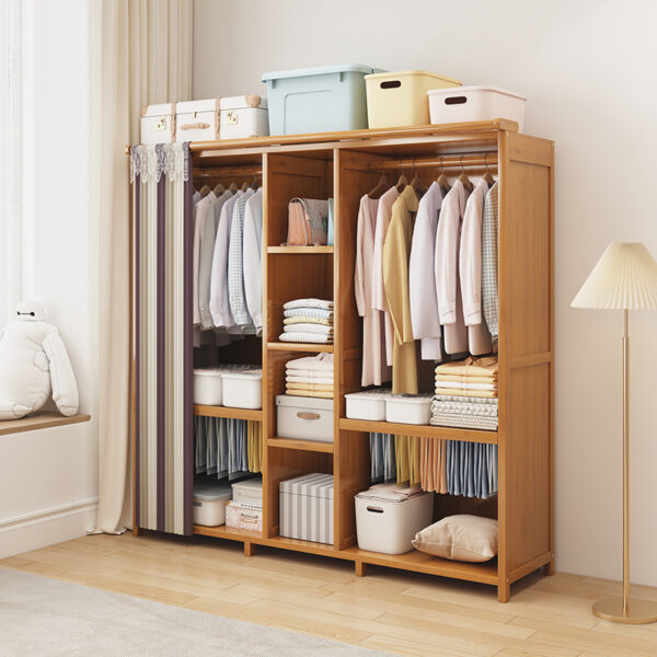 Simple Open Floor-Standing Wardrobe - Image 3