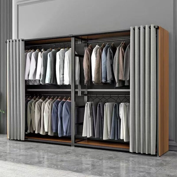 Metal Floor-to-Ceiling Open Wardrobe - Image 2